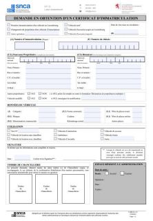 Demande En Obtention D Un Certificat D Immatriculation SNCA Luxembourg
